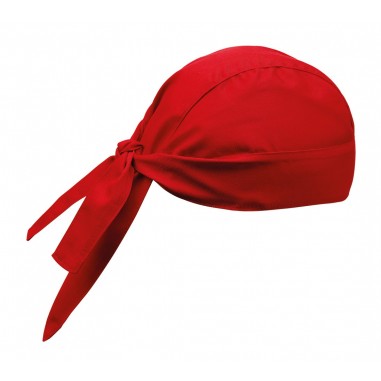Kuchárska šatka na hlavu, červená, jednofarebná, Egochef