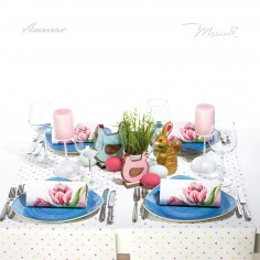 Papierové servítky  Elsa, 33x33cm, ružové, Mank 2