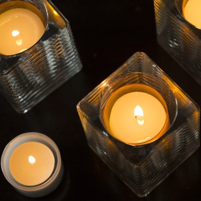 Náhradná náplň do svietnika Cube, biela, 24hodín horenia - Mank