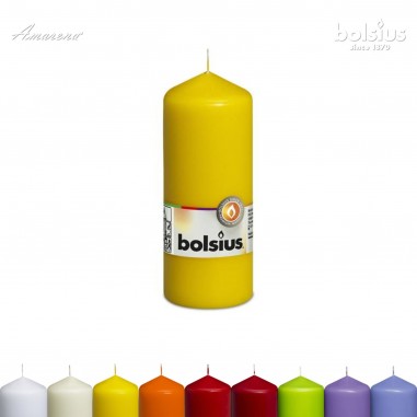 Valcová sviečka žltá 150/58 mm, Bolsius