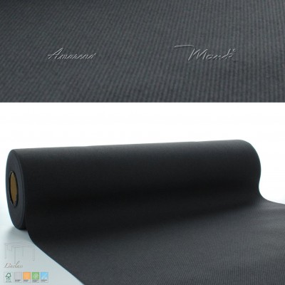 Stredová šerpa na stôl 0,4x24m Mank, čierna