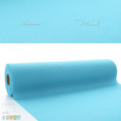 Stredová šerpa na stôl 0,4mx24m Mank, svetlo tyrkysová