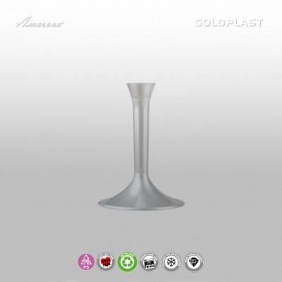 Plastové stopky na poháre, perleťové biele