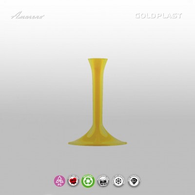 Plastové stopky na poháre, žlté