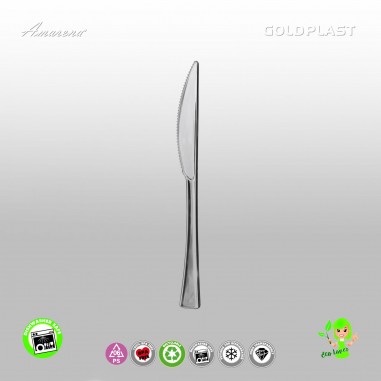 Metalizované plastové nožíky,18 cm, TOP dizajn