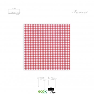 Servítky Italo bordové z netkanej textílie, 40 x 40 cm, Pack Service