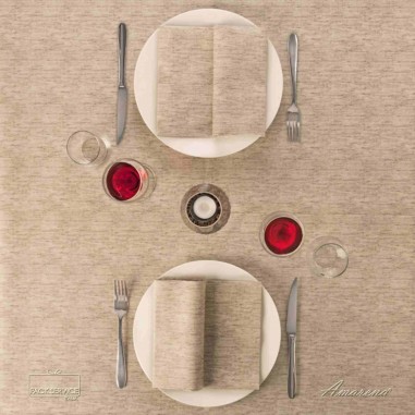 Servítky z netkanej textílie Tosca Nocciola, 40 x 40 cm, Pack Service