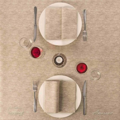 Servítky z netkanej textílie Tosca Nocciola, 40 x 40 cm, Pack Service