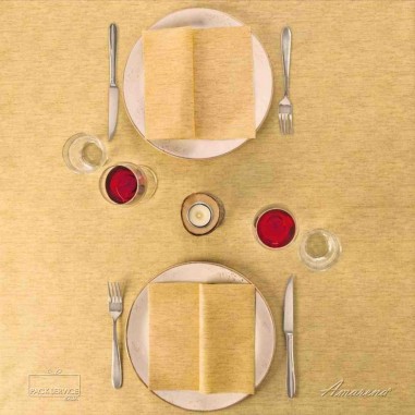 Servítky z netkanej textílie Tosca Ambra, 40 x 40 cm, Pack Service