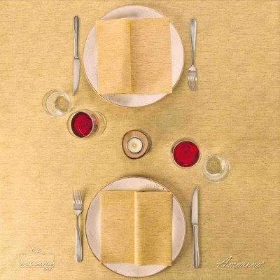 Servítky z netkanej textílie Tosca Ambra, 40 x 40 cm, Pack Service