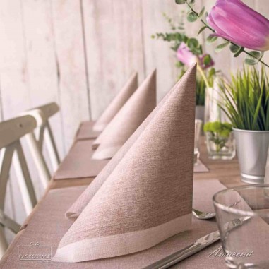 Servítky Touch Jolie Nocciola, 40x40cm, Pack Service