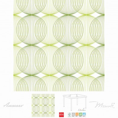 Servítky z netkanej textílie Ludo Lime-Oliv, 40x40cm, Mank