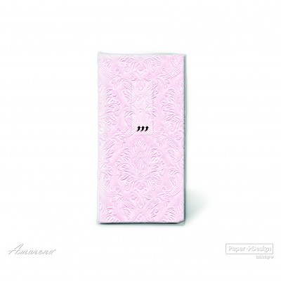 Svadobné vreckovky, 4-vrstvové papierové Moments Ornament ružové, Paper+Design