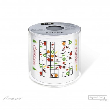 Toaletný papier Xmassy vianočný, 3 vrstvový, darčekové balenie, Paper+Design