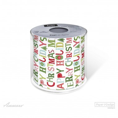 Toaletný papier Colourful vianočný, 3 vrstvový, darčekové balenie, Paper+Design