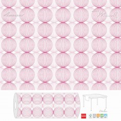 Šerpa na stôl z netkanej textílie Ludo ružovo-bordová, 40cmx24m, Mank