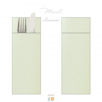 Príborník, obal na príbor papierový Softpoint, jednofarebný krémový, 40x33cm, Pack Service