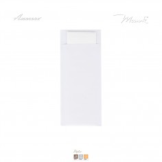 Vrecko na príbor papierové so servítkom biele, 20x8,5cm, Mank