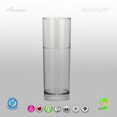 Plastový pohár na long drink 230ml, nerozbitný