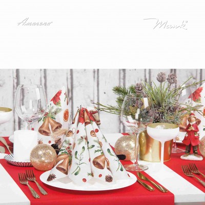 Vianočné servítky Marianne papierové, 33x33cm, Mank