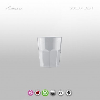 Plastový pohár na likér - 50ml, transparentný, GoldPlast