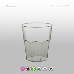 Plastové koktailové poháre 250ml, transparentné, 50ks