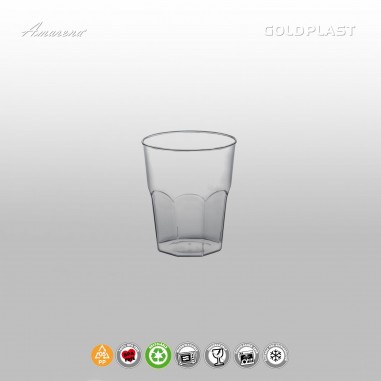 Plastový pohár na likér PP - 50ml, nerozbitný, Gold Plast