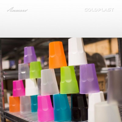 Plastové koktejlové poháre, nerozbitné, 350ml, čierne