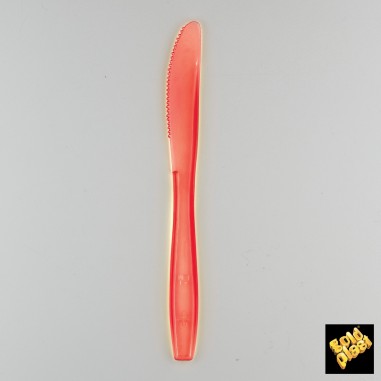 Plastový nožík farebný - 190mm červený