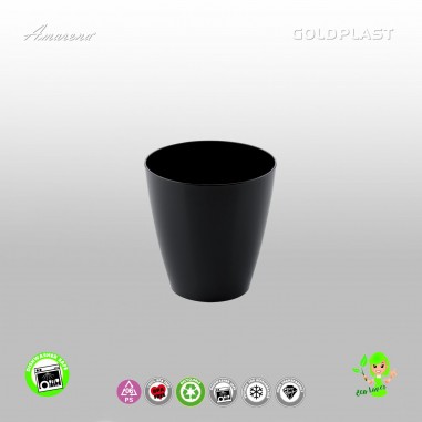 Plastový finger food pohárik Punto, ø5cm, 60ml, čierny