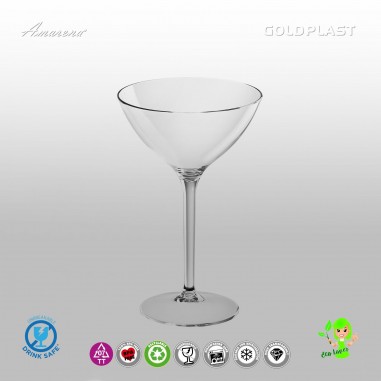 Plastový pohár na aperitív, sekt 300ml - nerozbitný, Gold Plast