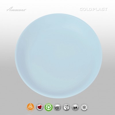 Nerozbitné taniere z tvrdeného plastu Ø 27,4cm, modré