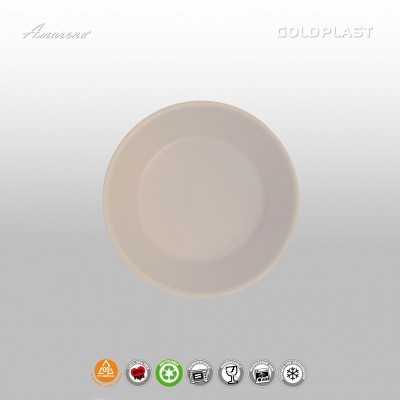 Nerozbitné misky z tvrdeného plastu Ø 17,8cm, krémové