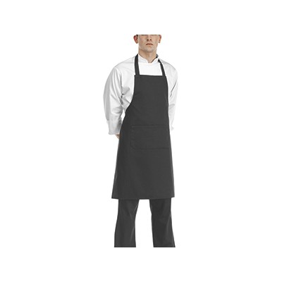 Kuchárska a čašnícka zástera okolo krku, 90x70cm, čierna, zn. Egochef