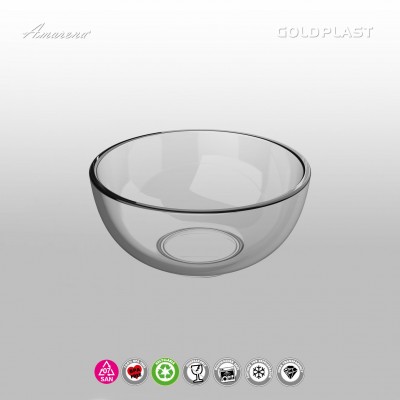 Nerozbitné plastové misky na dezerty 120ml, extra pevné