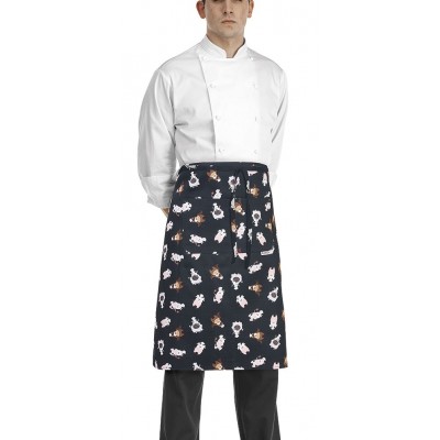 Kuchárska zástera s vreckom 70x70cm, Puppies, zn. Egochef