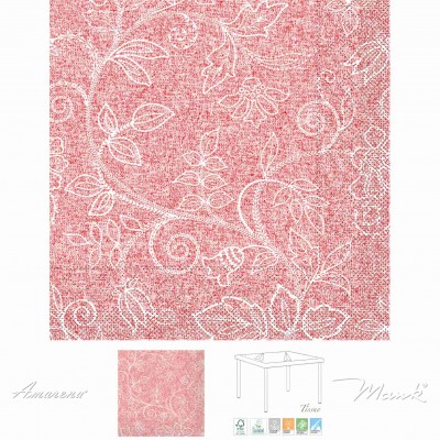 Papierové servítky Darlyn terakota 40x40cm, Mank