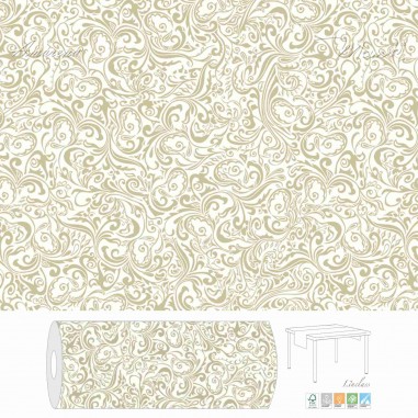 Slávnostná šerpa z netkanej textílie Lias šampaň, 40cmx24m, Mank