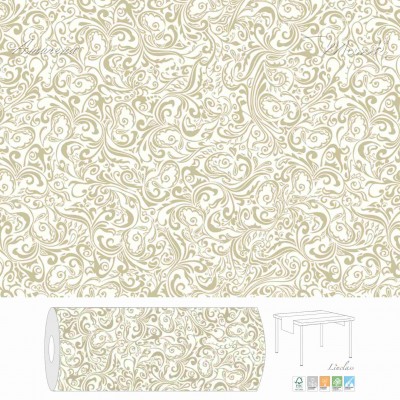 Slávnostná šerpa z netkanej textílie Lias šampaň, 40cmx24m, Mank