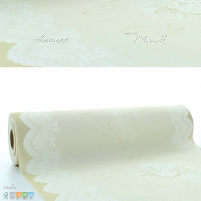 Šerpa na stôl Franziska béžová, z netkanej textílie, 40cmx24m, Mank