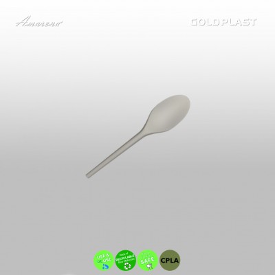 Kompostovateľná lyžica, 165mm, recyklovateľná