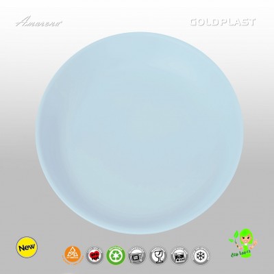 Nerozbitné taniere z tvrdeného plastu Ø 23,5cm, modré