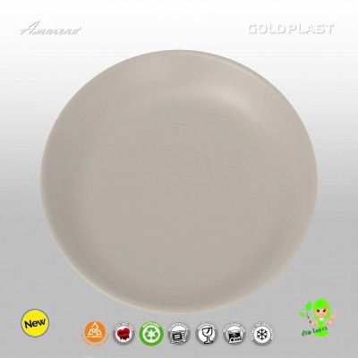 Nerozbitné taniere z tvrdeného plastu Ø 23,5cm, krémové