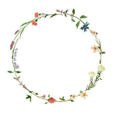 Servítky Kalina lúčne kvety, netkaná textília, 40x40cm