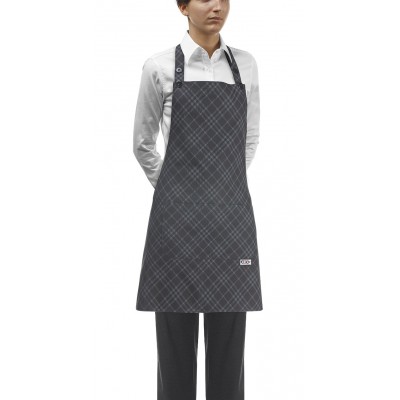 Čašnícka a kuchárska zástera okolo krku, 70x70cm, Iron, zn. Egochef
