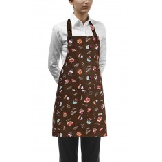 Čašnícka a kuchárska zástera okolo krku, 70x70cm, Sweets, zn. Egochef