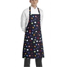 Kuchárska a čašnícka zástera okolo krku, 90x70cm, Bon bon, zn. Egochef