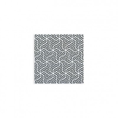 Kvalitné papierové servítky Logic nero 40x40cm, čierno biele