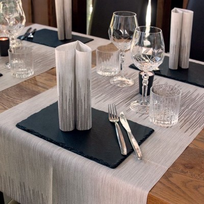 Moderné servítky z netkanej textílie Lounge cacao, 40x40cm