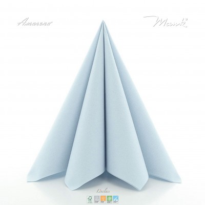 Perleťovo šedé servítky z netkanej textílie 40x40cm, Mank